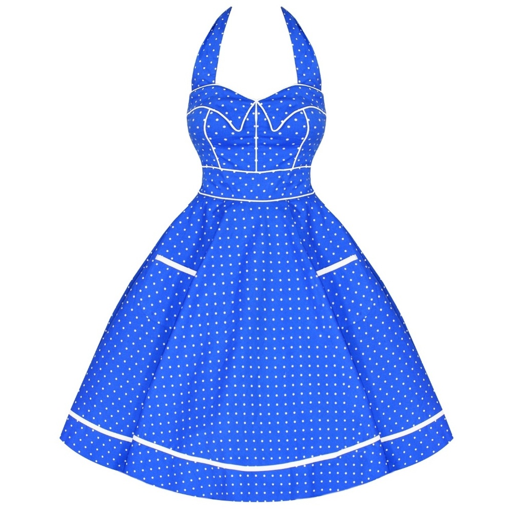 🚫SOLD🚫 Hell Bunny Vixen Blueberry Buckle Dress - Picture 5 of 6